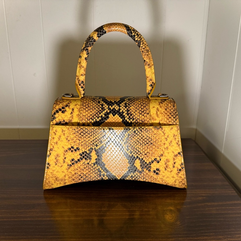 Balenciaga Calfskin Python Effect Small Hourglass… - image 5